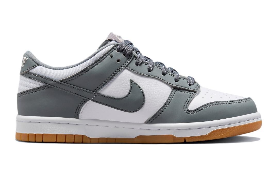 Обувь для скейтбординга Nike Dunk Low Kids Дети, Gray/White — фото 2