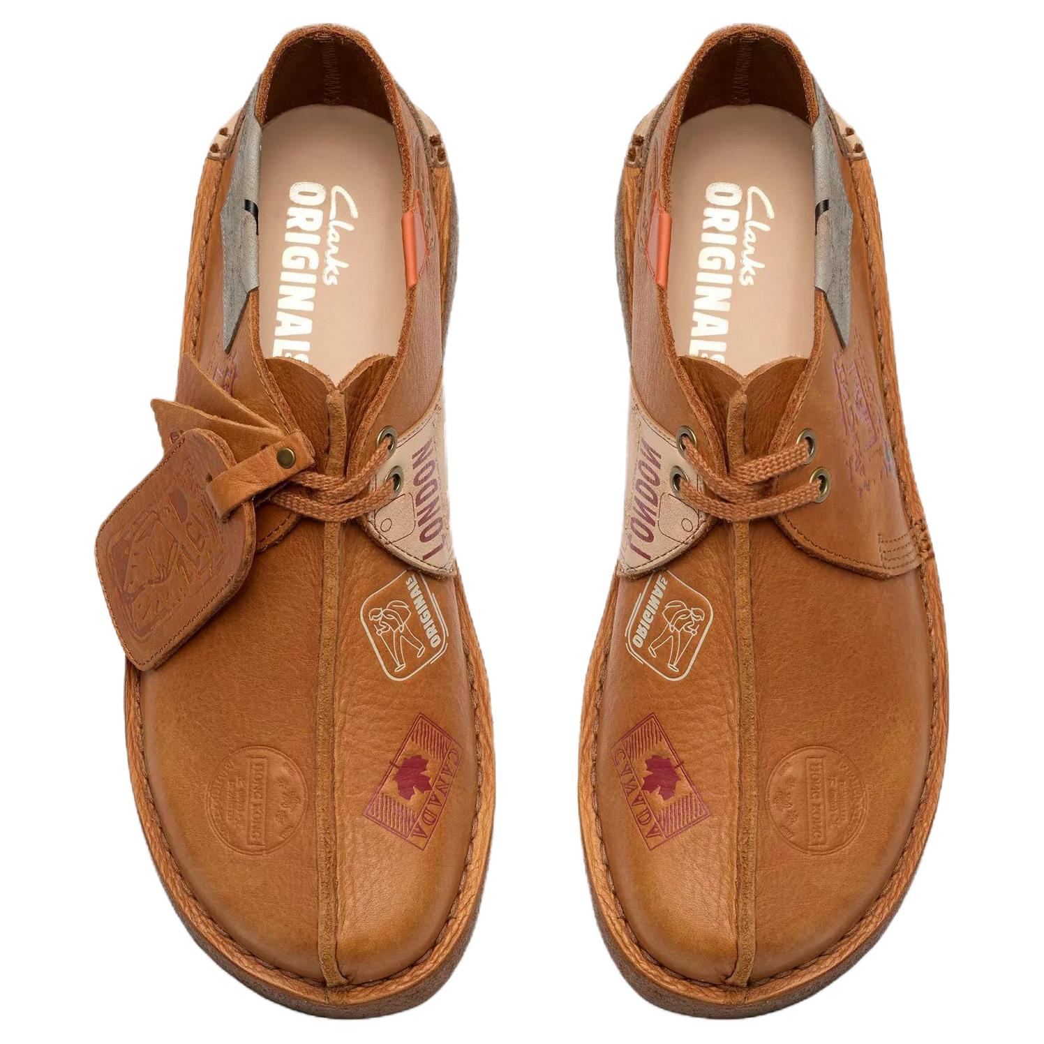 Clarks Коричневые мужские повседневные ботинки Desert Trek, цвет Brown — фото 4