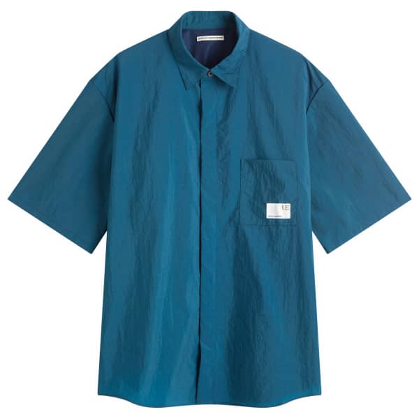 

Рубашка с вентиляцией из кристаллического нейлона Uniform Experiment, синий