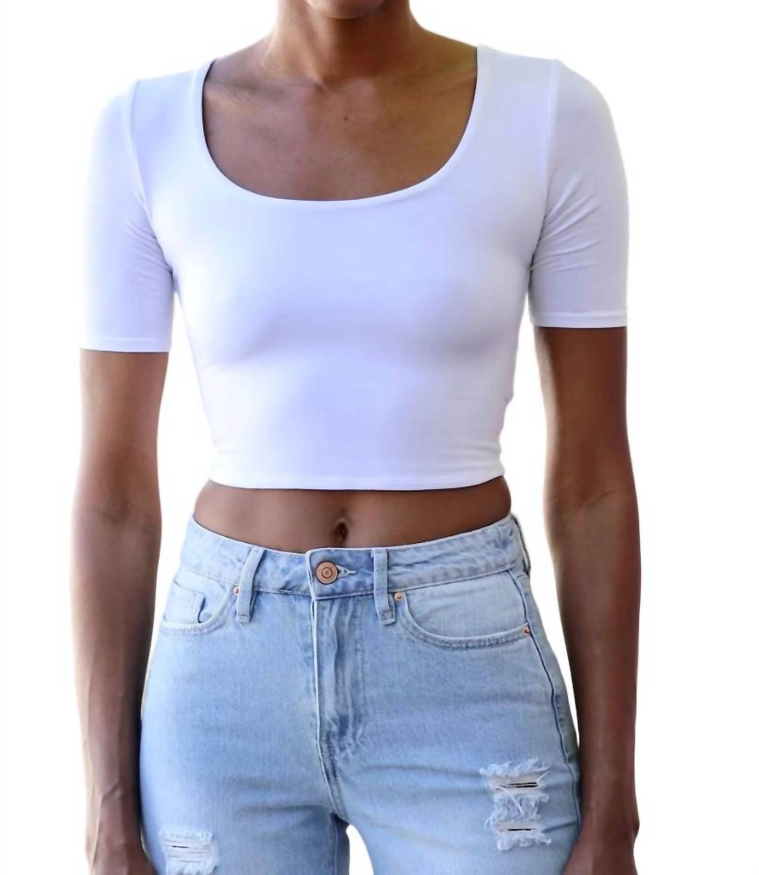 

Повседневный круглый топ в оттенке «бежевый» Be cool