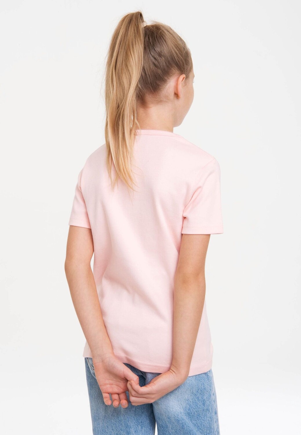 Детская футболка Бэтмен - Бэтгёрл LOGOSHIRT, цвет Pastel Pink — фото 4