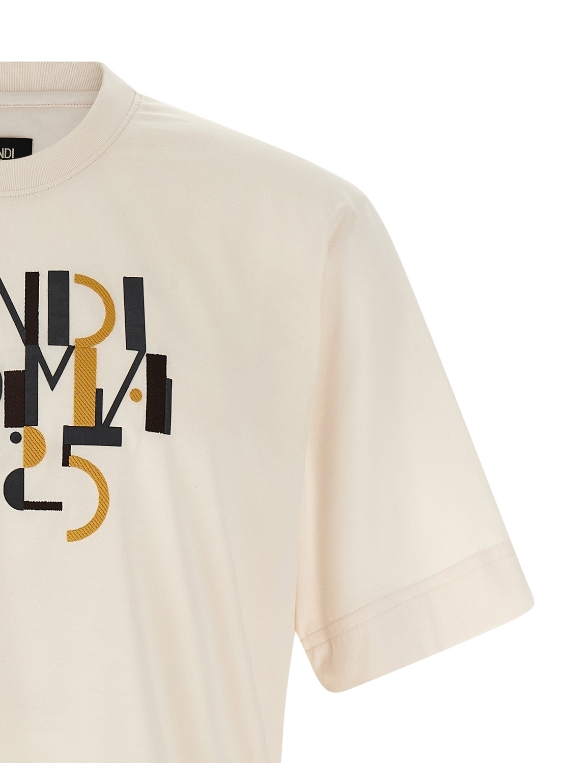 Футболка с принтом 'Fendi Roma 1925' FENDI, белый — фото 3