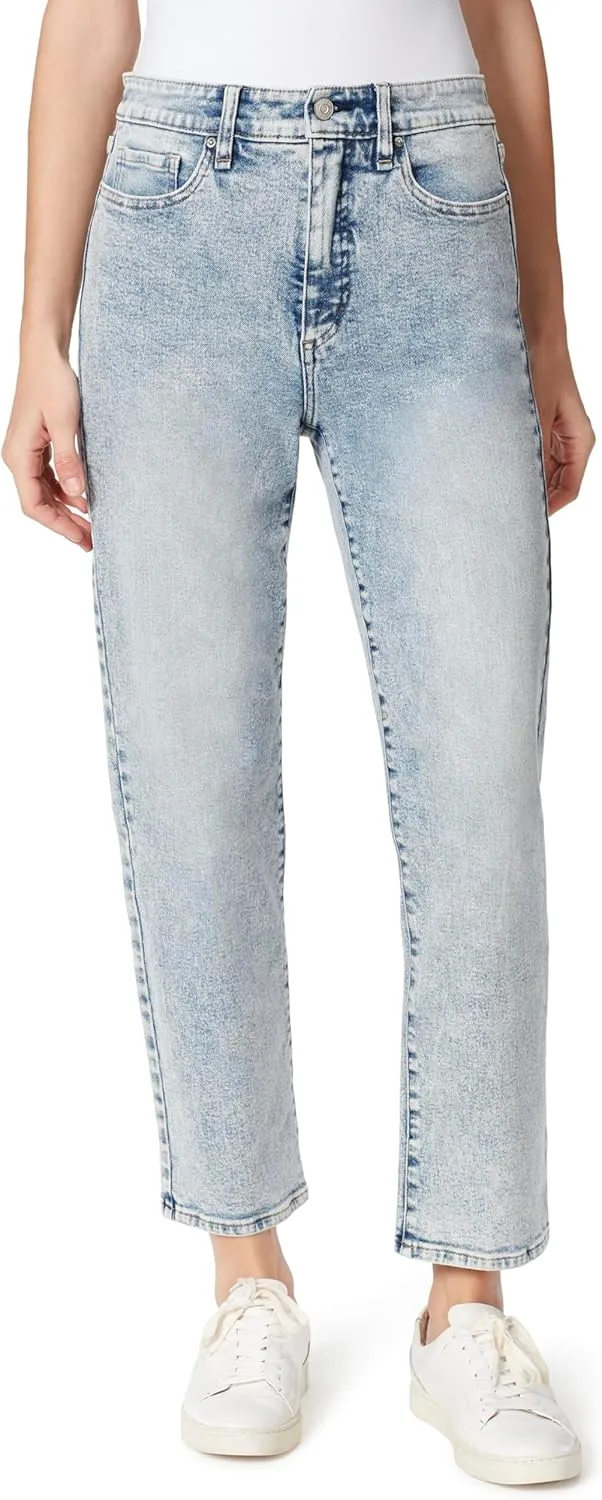 

Женские джинсы с высокой посадкой и прямыми штанинами FRAYED Jeans