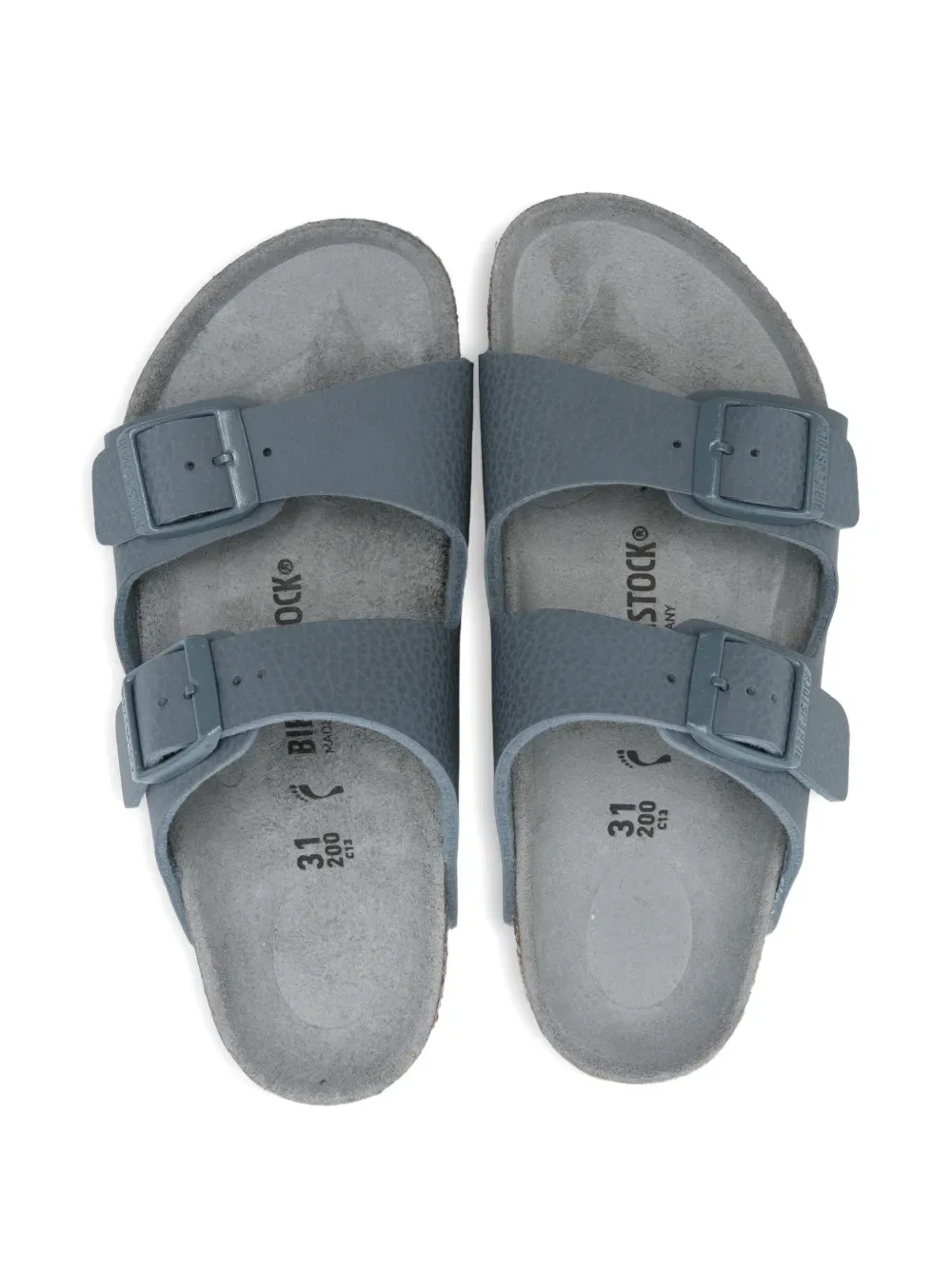 Сандалии из материала Birko-Flor Birkenstock Kids, серый — фото 3