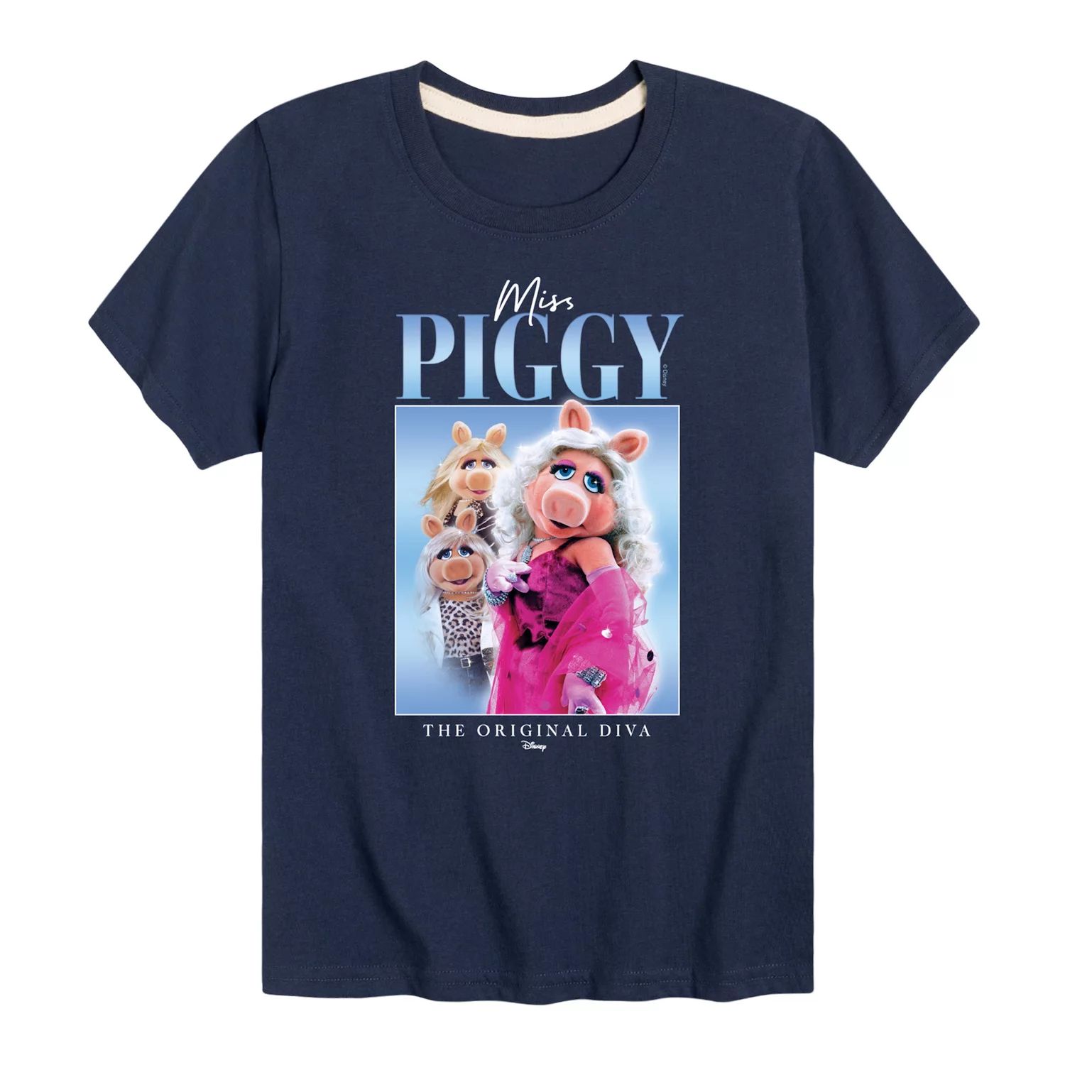 

Футболка Disney's The Muppets Miss Piggy Boys 8–20 OG с рисунком Diva Disney, синий