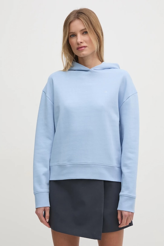 

Хлопковая толстовка Calvin Klein, синий