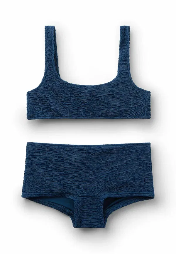 Купальник бикини Crinkle waves set Calzedonia, синий