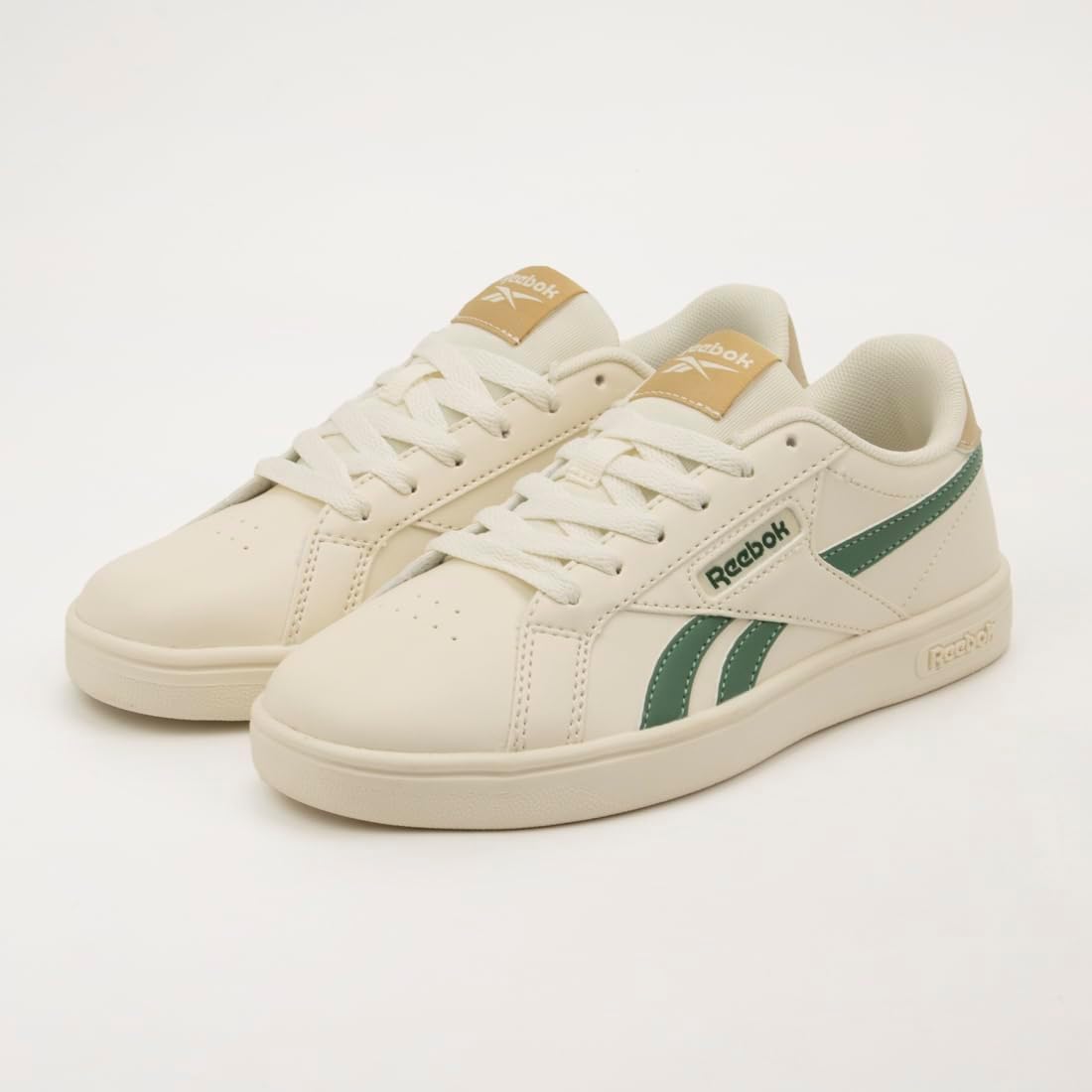 Кроссовки Reebok Unisex-Adult Reebok Court Retro, зеленый/бежевый — фото 3