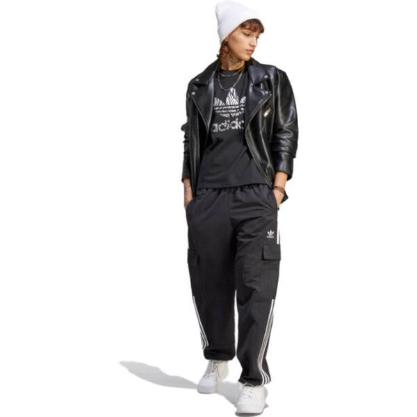 Футболка (WMNS) adidas originals Zebra Animal Print Infill T-Shirt 'Black', черный — фото 4