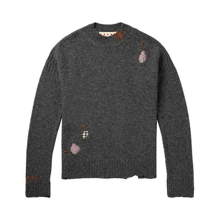 

Свитер Marni Striped Mohair Sweater, цвет Granite