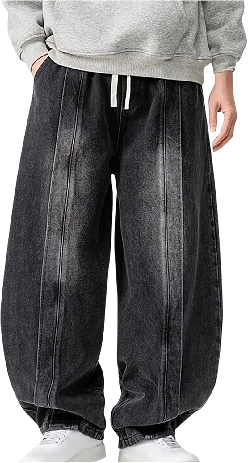 Джинсы свободные Y2K Oversized, черный