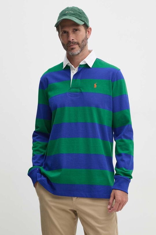 

Хлопковая рубашка с длинным рукавом Polo Ralph Lauren, зеленый