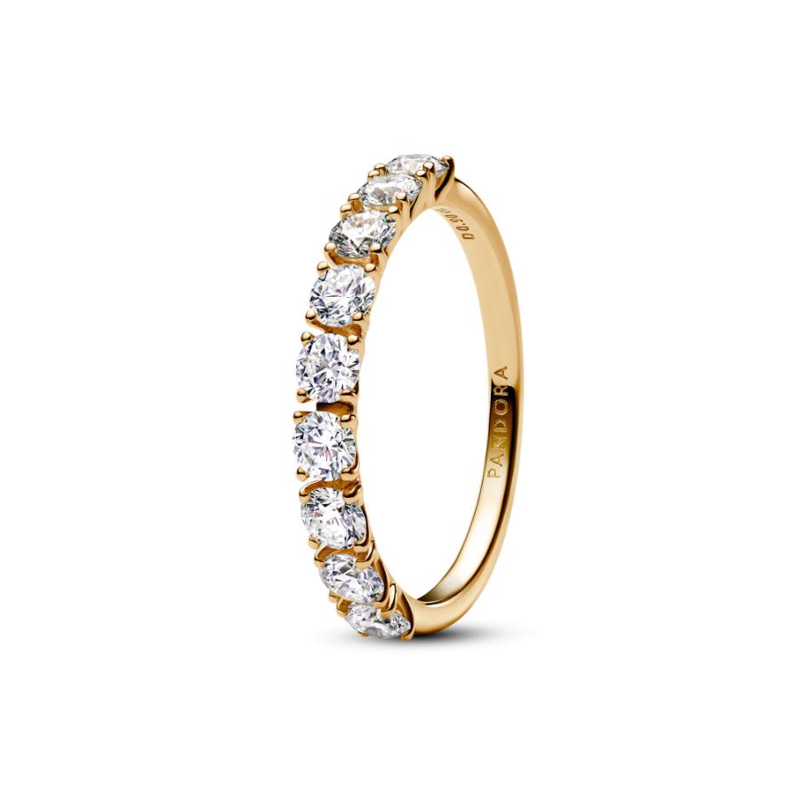 

Кольцо Pandora Era Lab-grown Diamond Half Eternity Band Ring 0.90 carat tw 14k Gold, золото