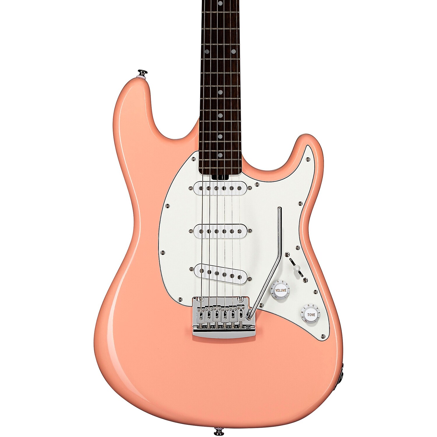 

Sterling by Music Man Cutlass SSS Электрогитара с грифом из палисандра Pueblo Pink