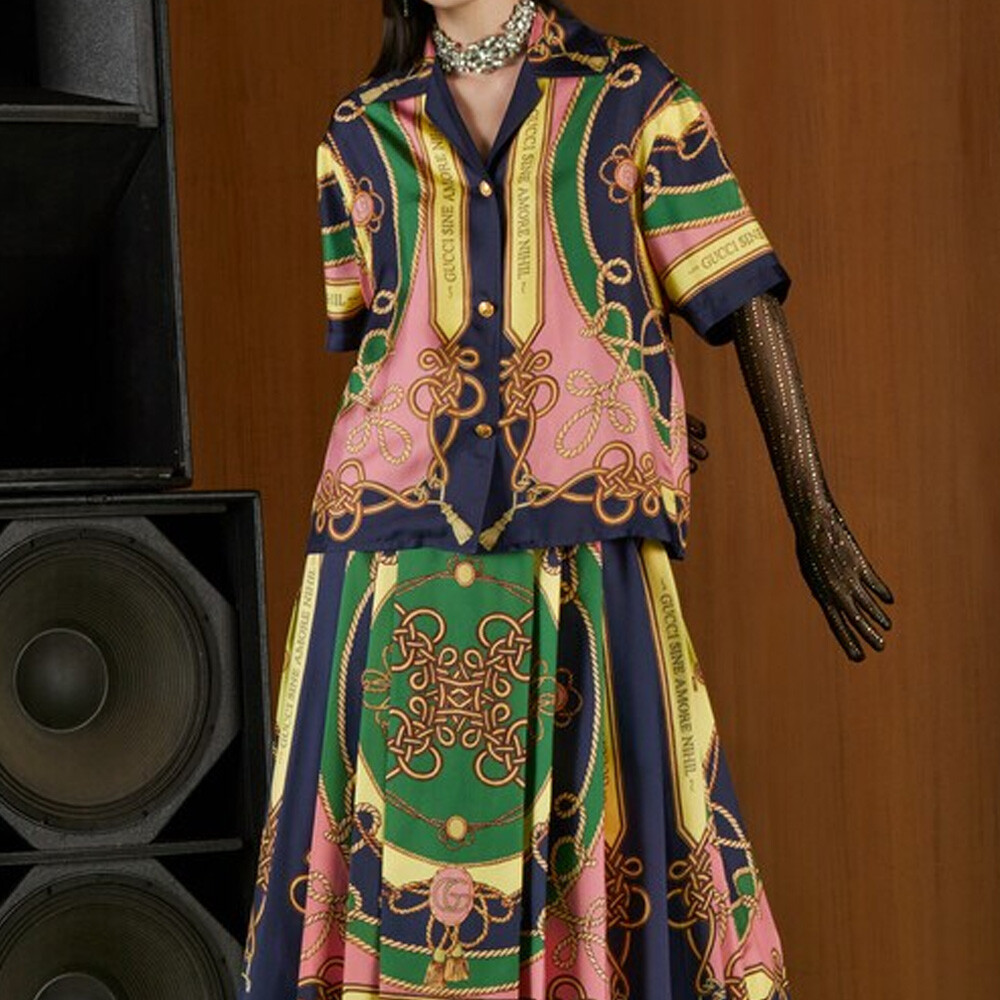 

Рубашка женская многоцветная Gucci