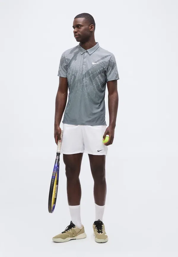 Футболка поло Nikecourt Advantage Slam, Nike Performance, антрацит/холодный серый/белый — фото 2