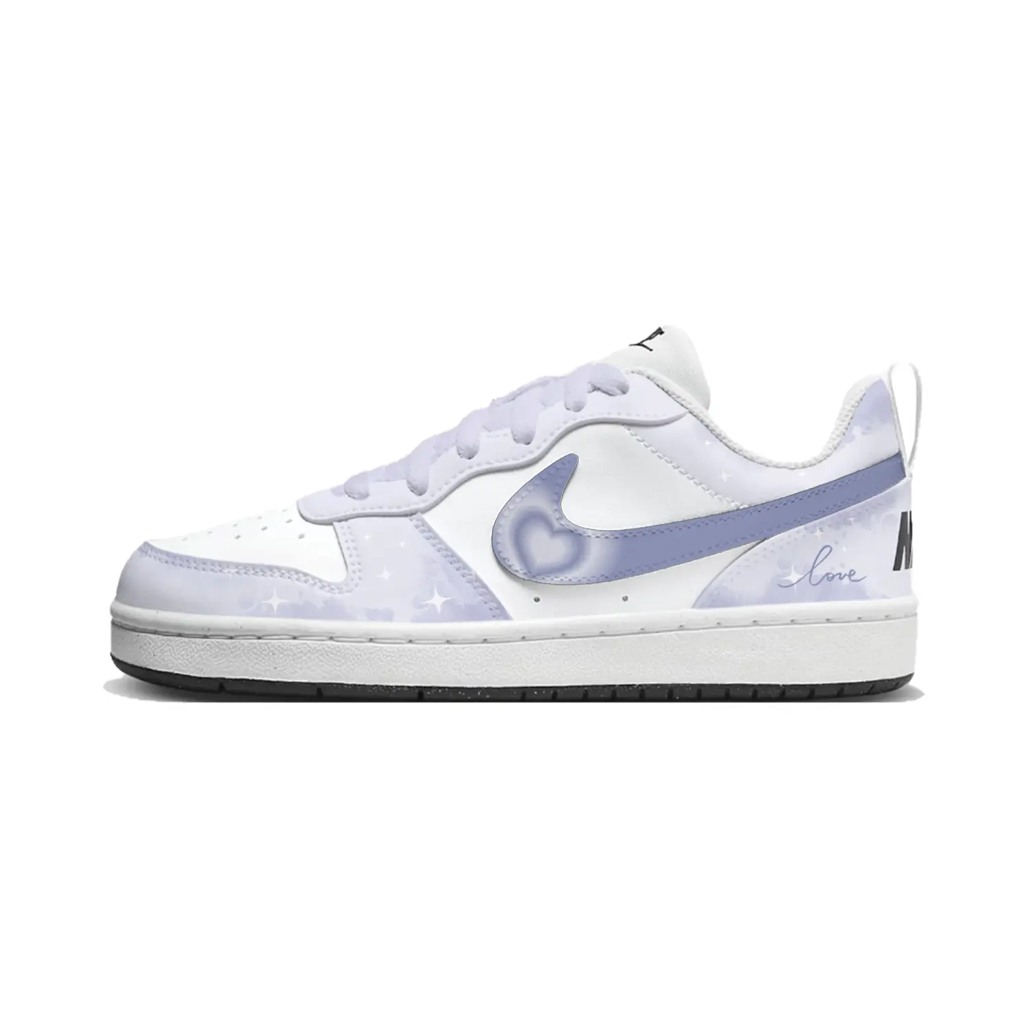 

Nike Court Borough Lemon Joy дышащие низкие детские скейтбординг кроссовки Blue White Kids'