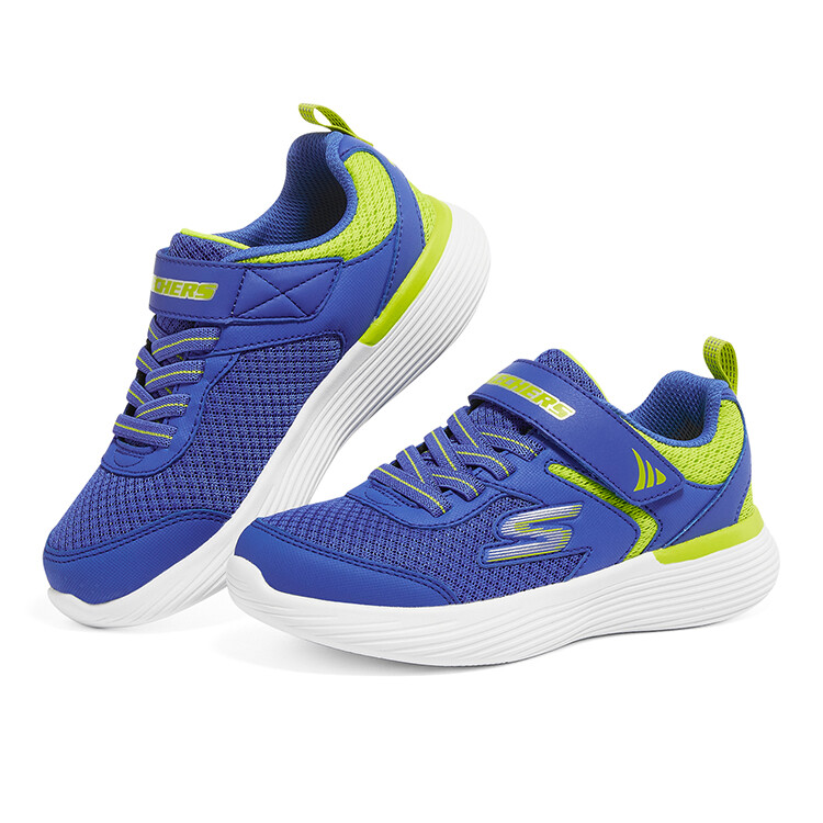 Детские кроссовки Go Run 400 V2 GS Low-top Синие/Зеленые Skechers — фото 3