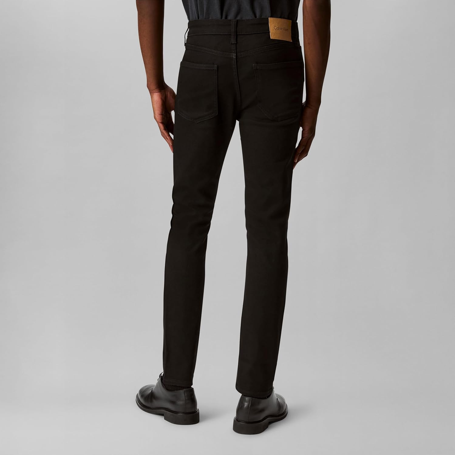 Мужские узкие джинсы Calvin Klein с высокой эластичностью, Ck Classic Black — фото 2