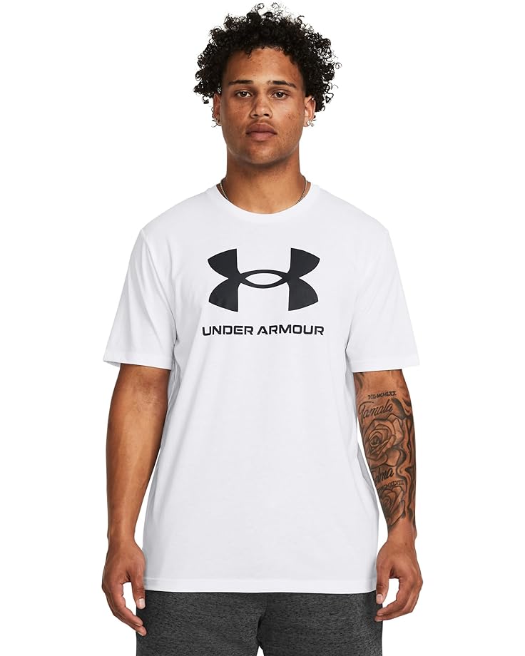 

Футболка Under Armour Sportstyle Logo Short, белый/черный