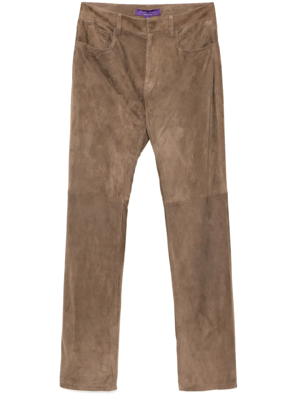 

Замшевые брюки Ralph Lauren Collection, коричневый