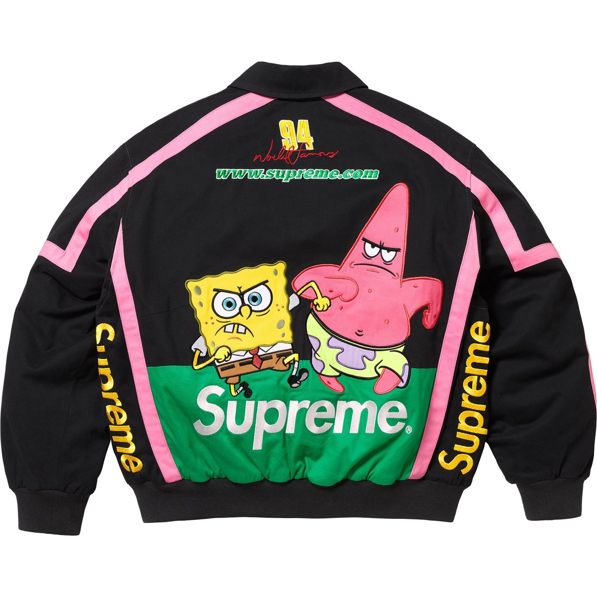 Supreme Куртка унисекс Jeff Hamilton X Spongebob Squarepants X Sponge Baby, Black — фото 4
