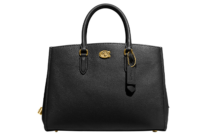 

COACH Барсетка из полированной галечной кожи