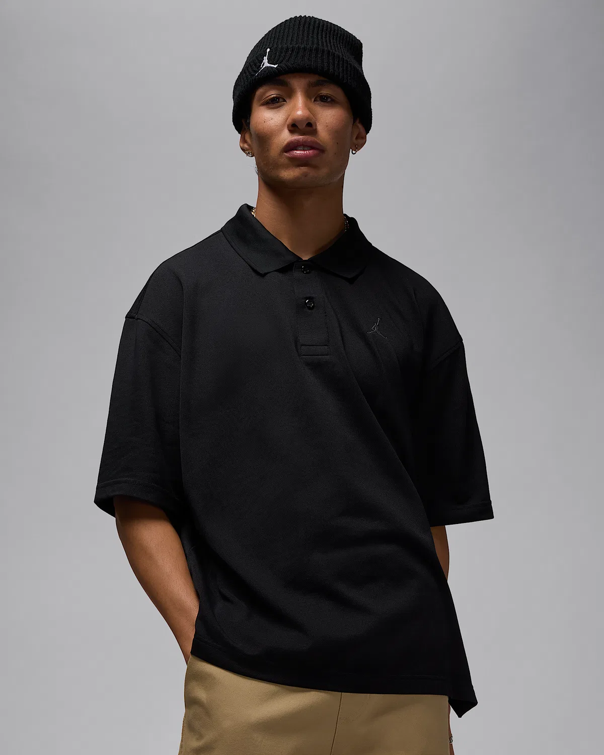 Мужское поло Jordan Brooklyn, Black/Iron Grey