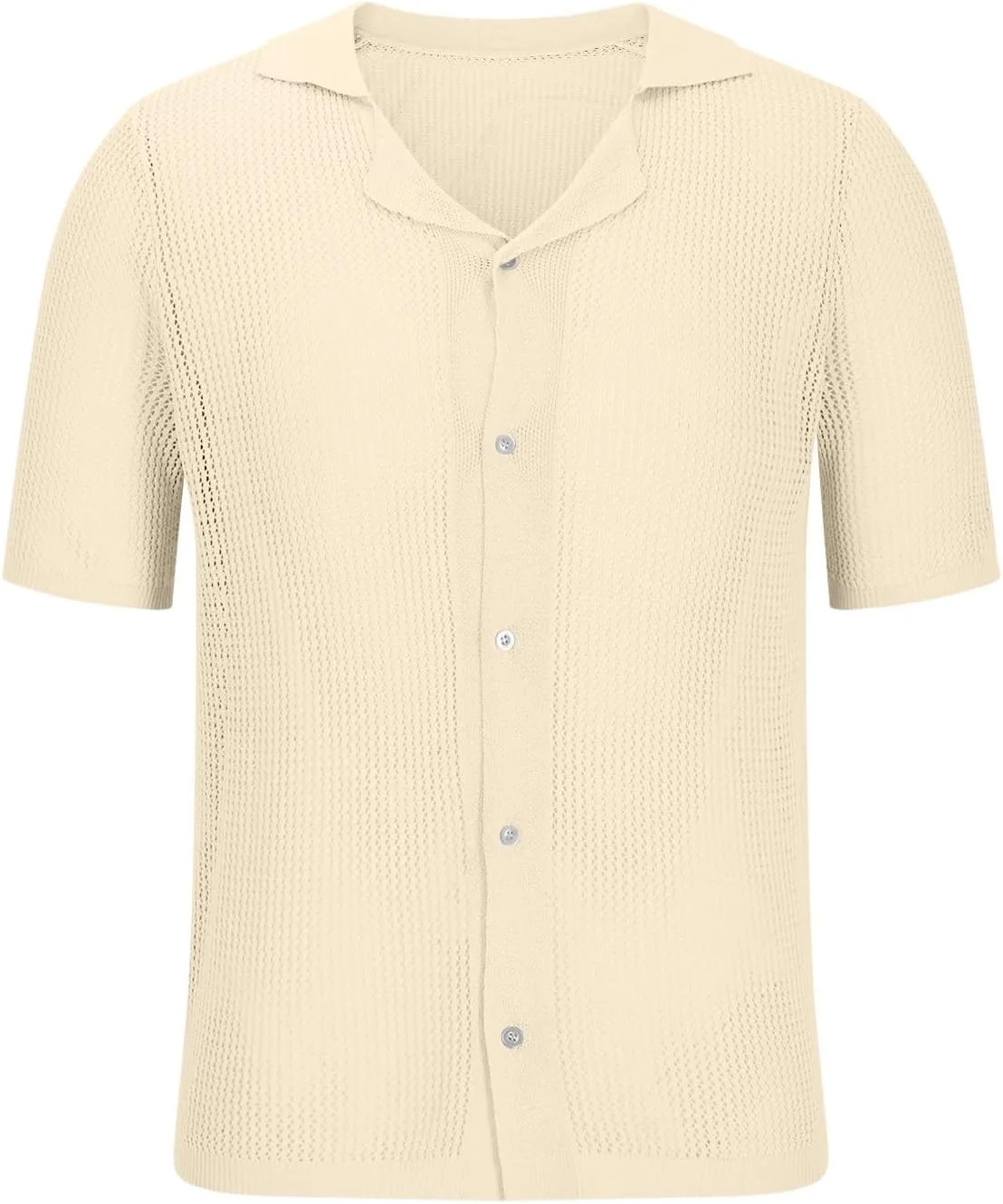 Мужская рубашка с коротким рукавом Casual, летняя, легкая — фото 4