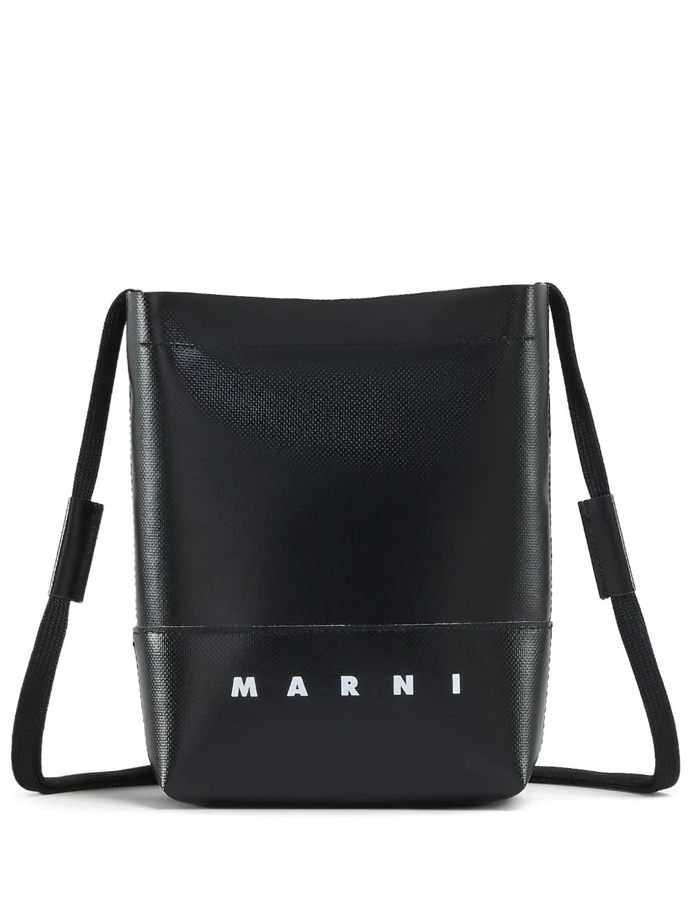 

Сумка через плечо с логотипом Marni, черный