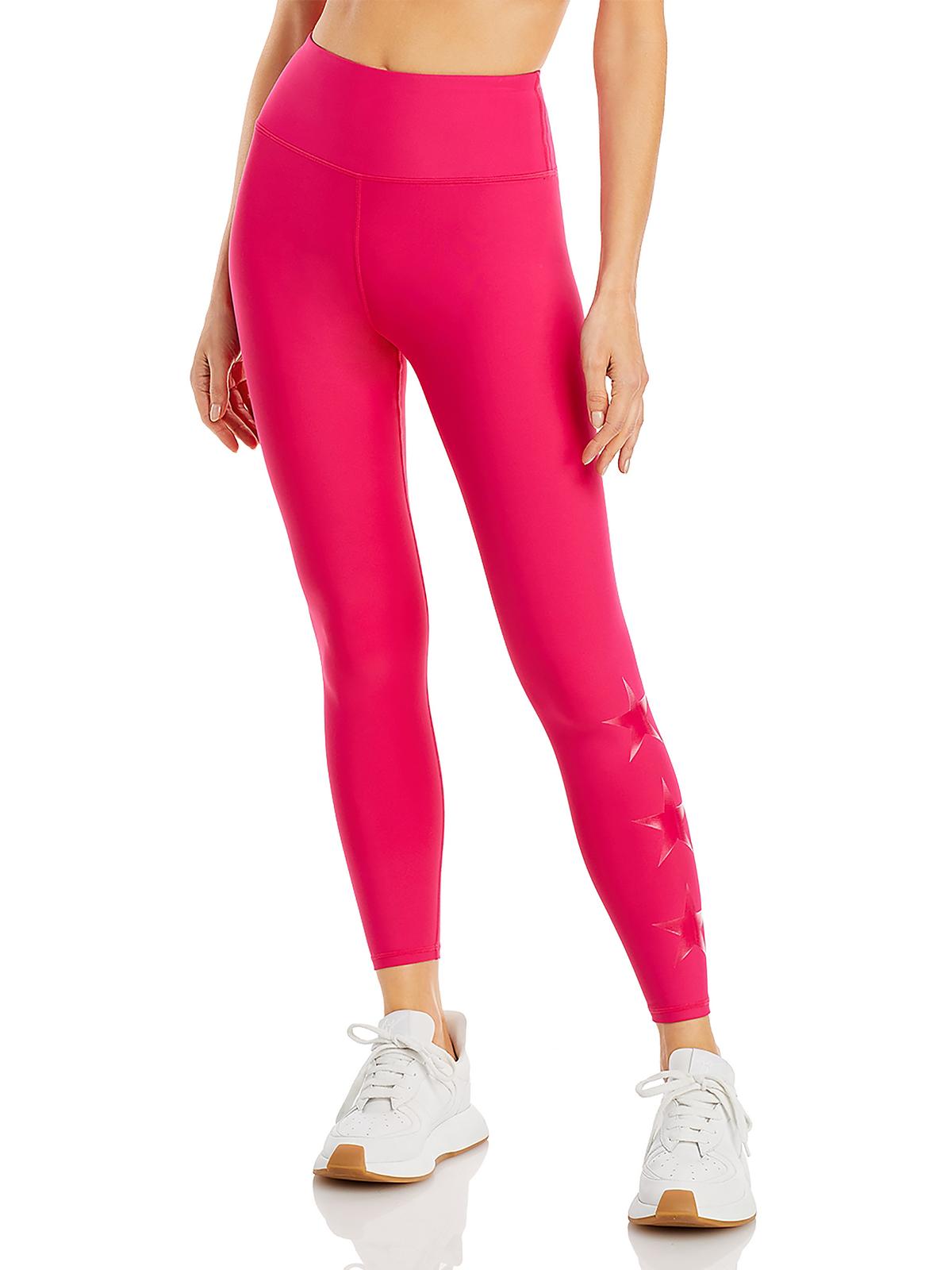 

Foil Star женские спортивные леггинсы до щиколотки Aqua, розовый