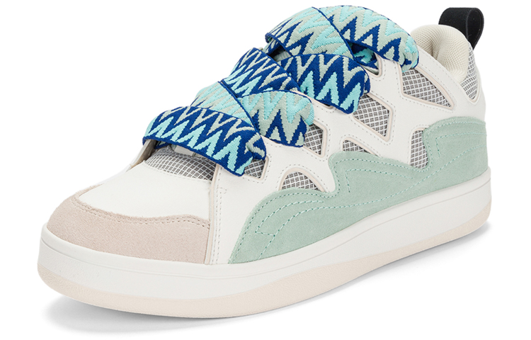 Kappa Кроссовки Capa Low-Top Unisex серо-зеленые Korean White/Cool Gray/Lake Green-012, цвет Korean White/Cool Gray/Lake Green-012 — фото 3
