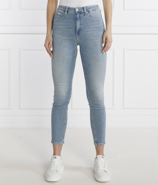 

Джинсы Calvin Klein Jeans с высокой посадкой, светло-синий