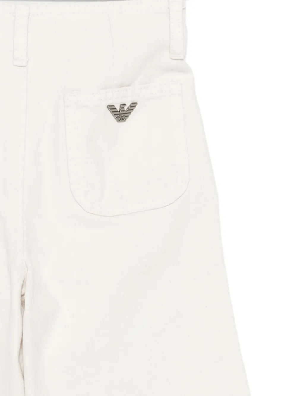 Брюки с застежкой на пуговицах Emporio Armani Kids, нейтральный — фото 3