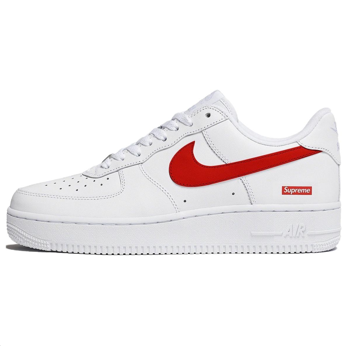 

Кроссовки Nike Air Force 1 Low Supreme Shanghai, белый/красный