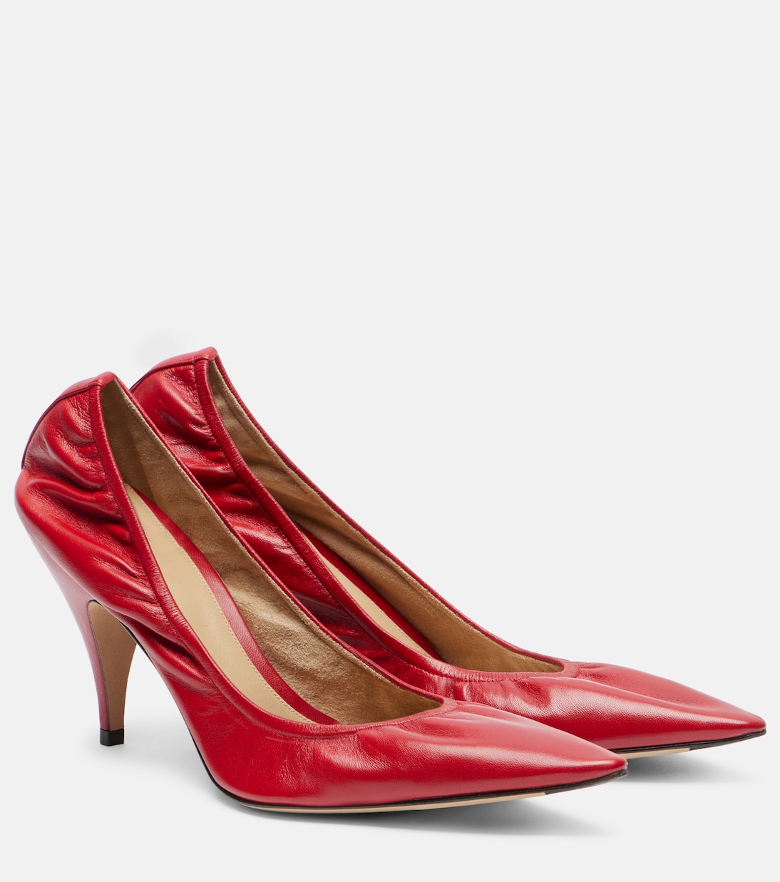 Лиза кожаные лодочки The Row, Laquer Red