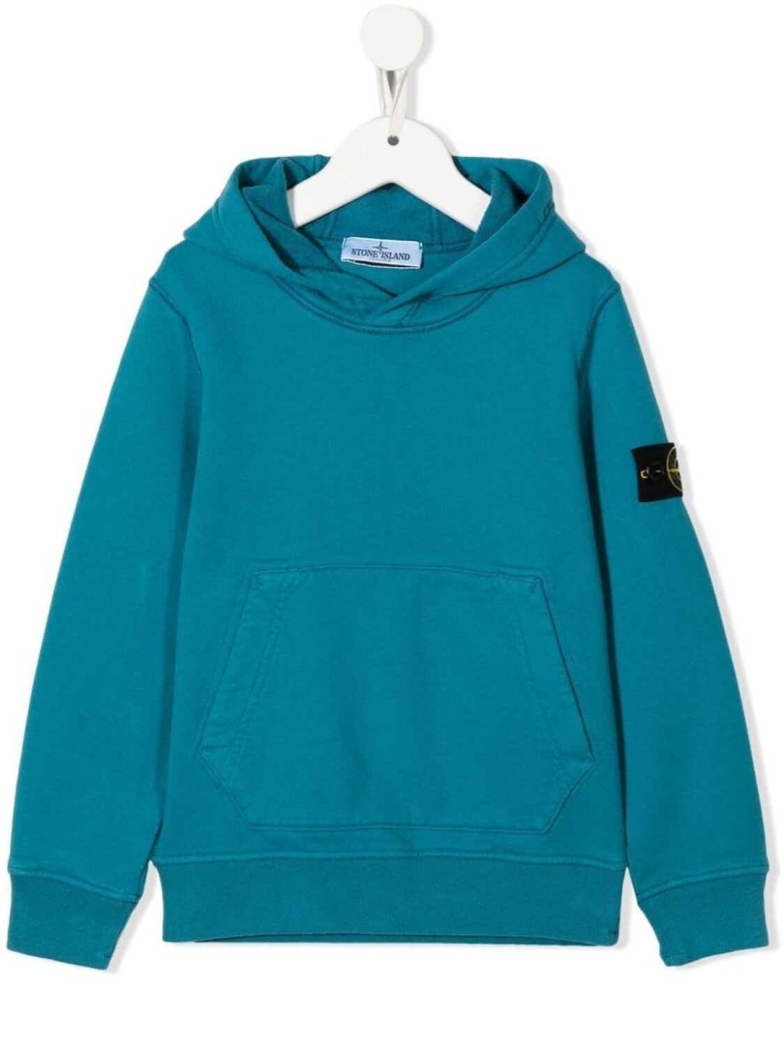 

Stone Island Junior худи с нашивкой-логотипом, синий