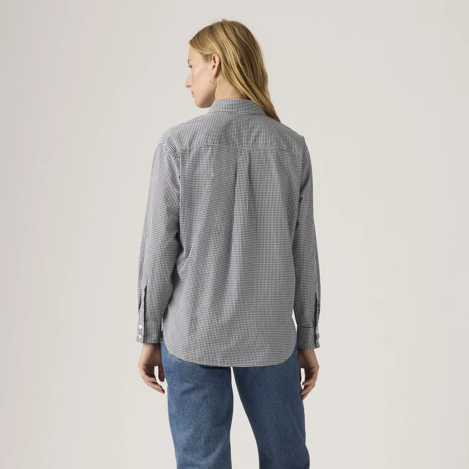 Рубашка в стиле "Харли" с оборками для бойфренда Levi's, Black — фото 4