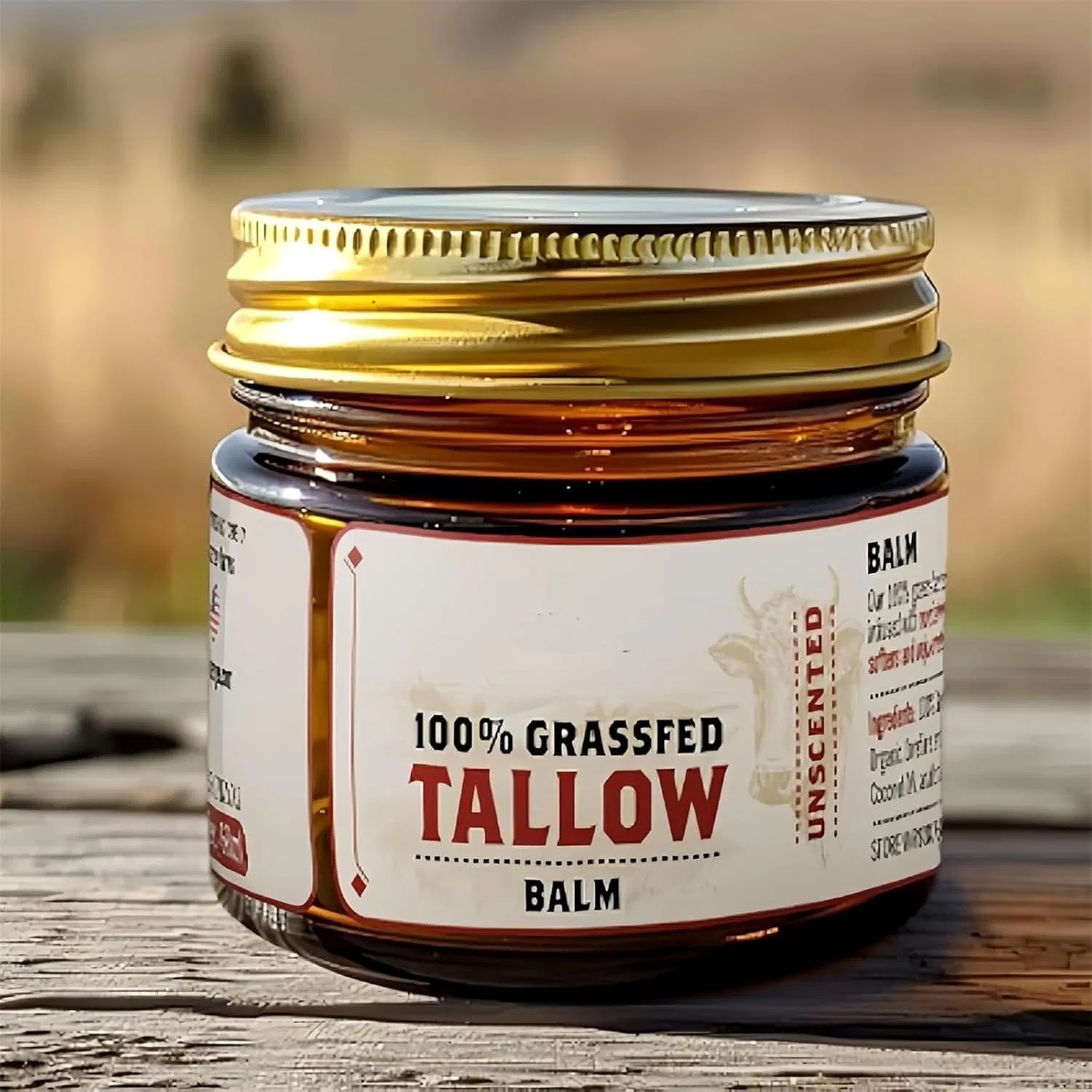 Молочко для умывания Erisamo — Бальзам для кожи Primal Range Beef Tallow из говяжьего жира, 220 г — фото 2