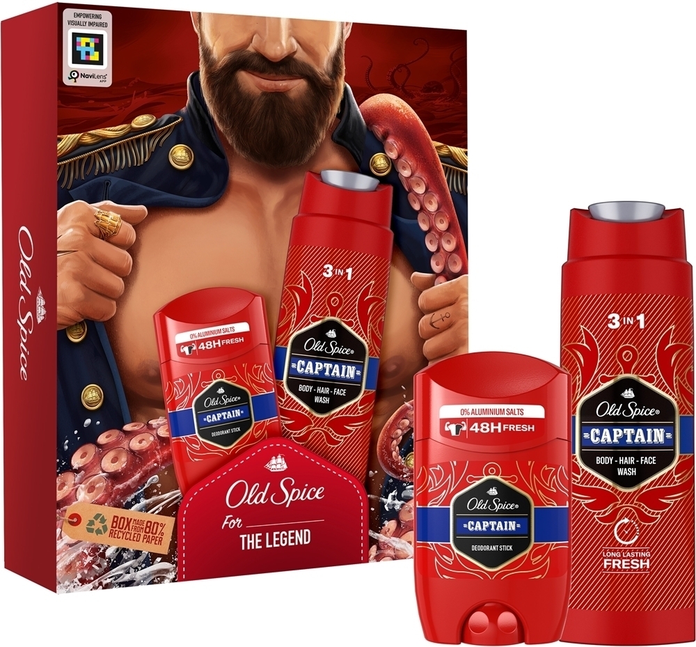 

Подарочный набор «Капитан Темный Капитан» для мужчин Old Spice