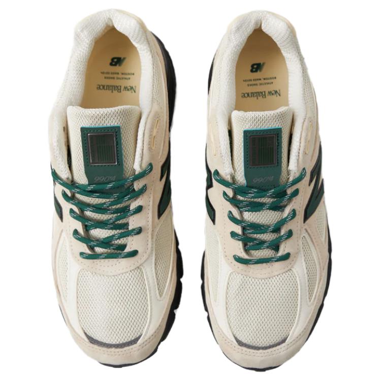 New Balance 990v4 MiUSA Teddy Santis Macadamia Nut Белый Зеленый — фото 4