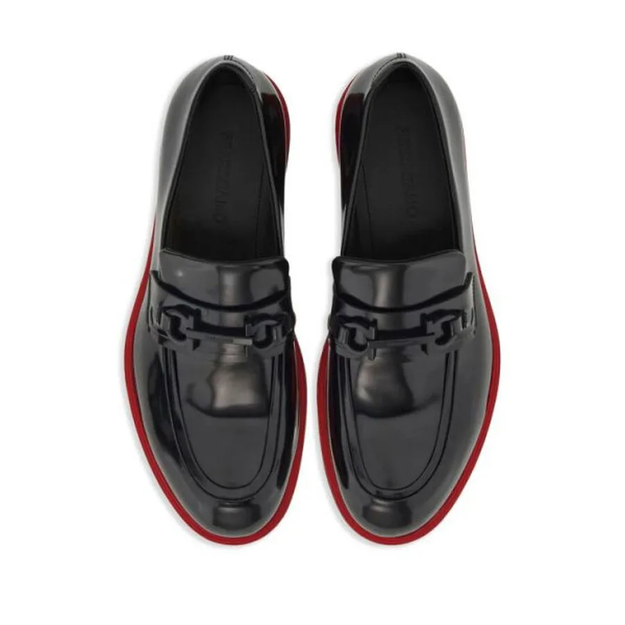 Мужские черные лоферы Ferragamo, черный — фото 4