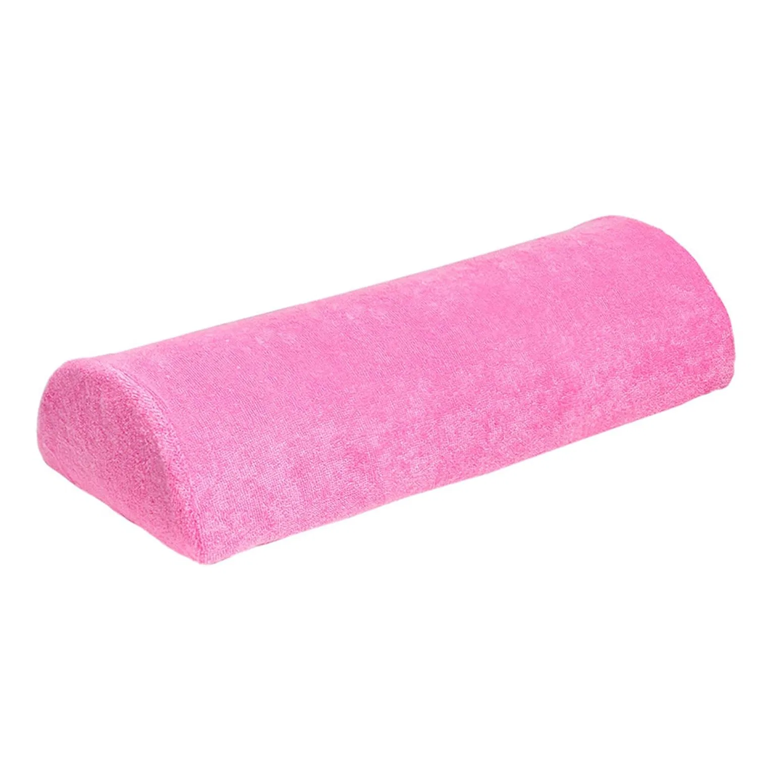 Подушка-подлокотник для маникюра портативная (розовая, большая) ‎Profico, Terry Cloth Pink