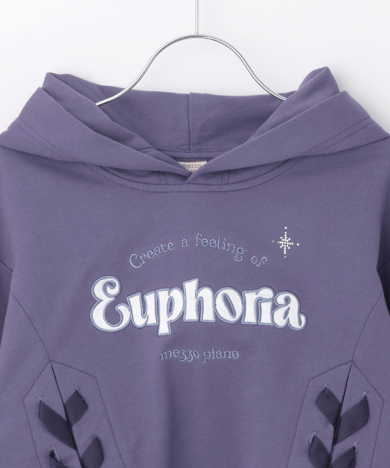 Комплект из короткой толстовки на шнуровке и майки Mezzo piano Junior, Navy blue — фото 4