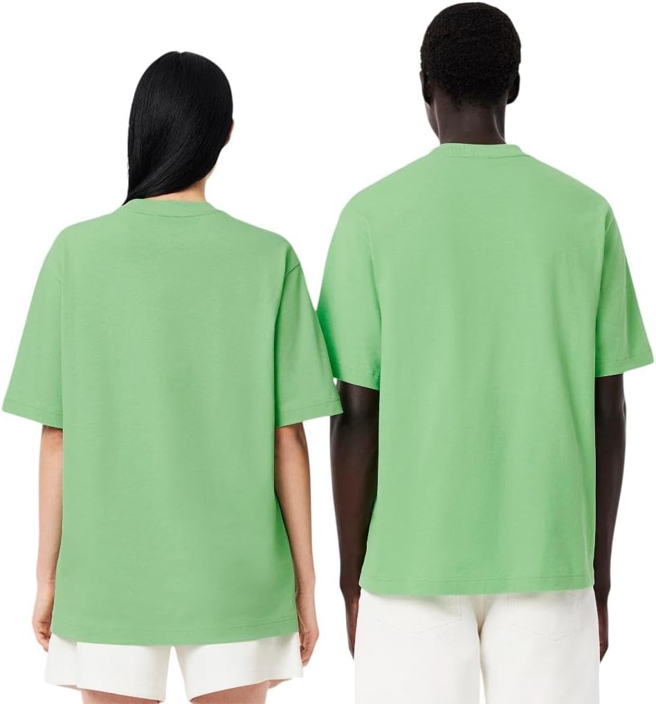 Мужская классическая футболка Lacoste с круглым вырезом и коротким рукавом, свободного кроя, Liamone — фото 3