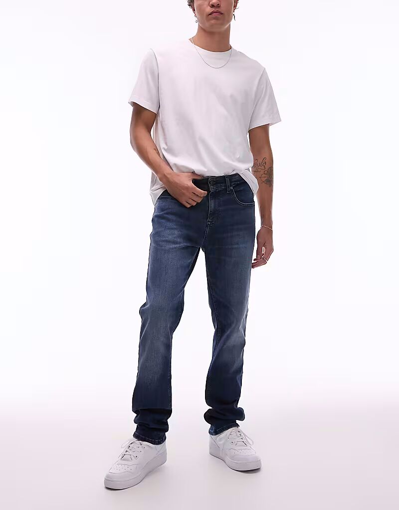 

Узкие джинсы Tommy Jeans Scanton темного цвета