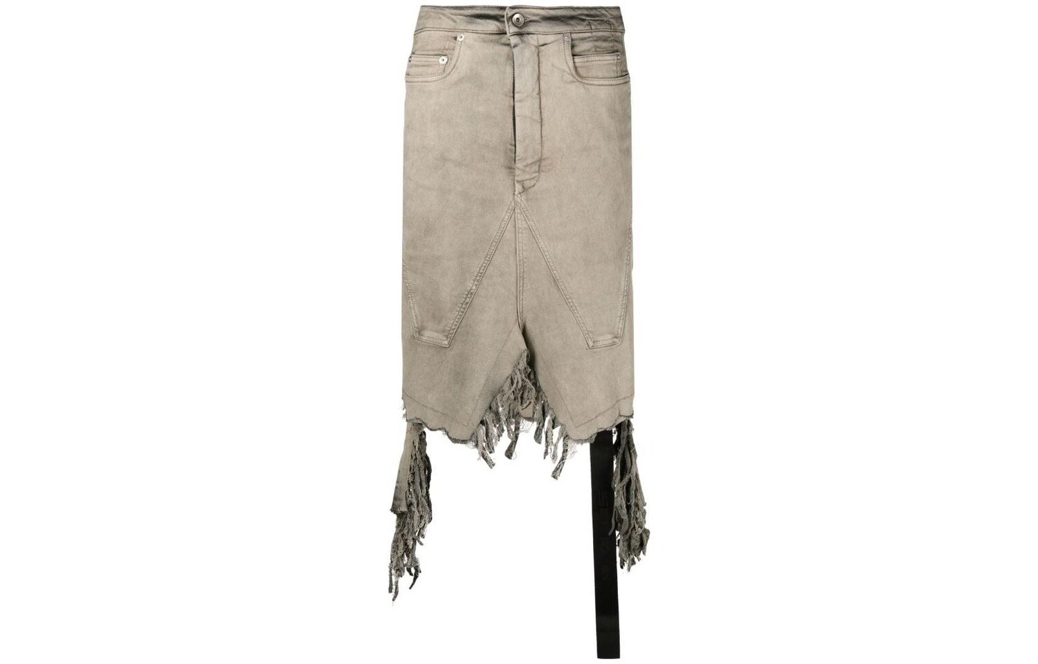 

Юбка джинсовая женская Mineral Grey Rick Owens Drkshdw