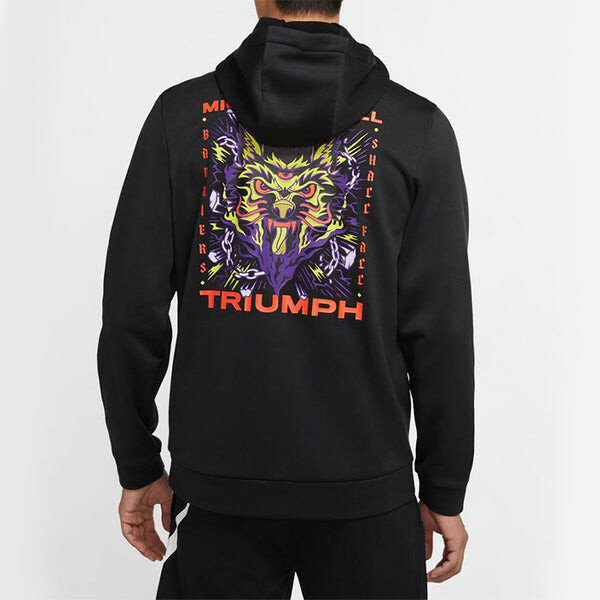 Куртка Nike Therma Dri-FIT Full-length zipper Cardigan Training hoodie Black, черный — фото 3