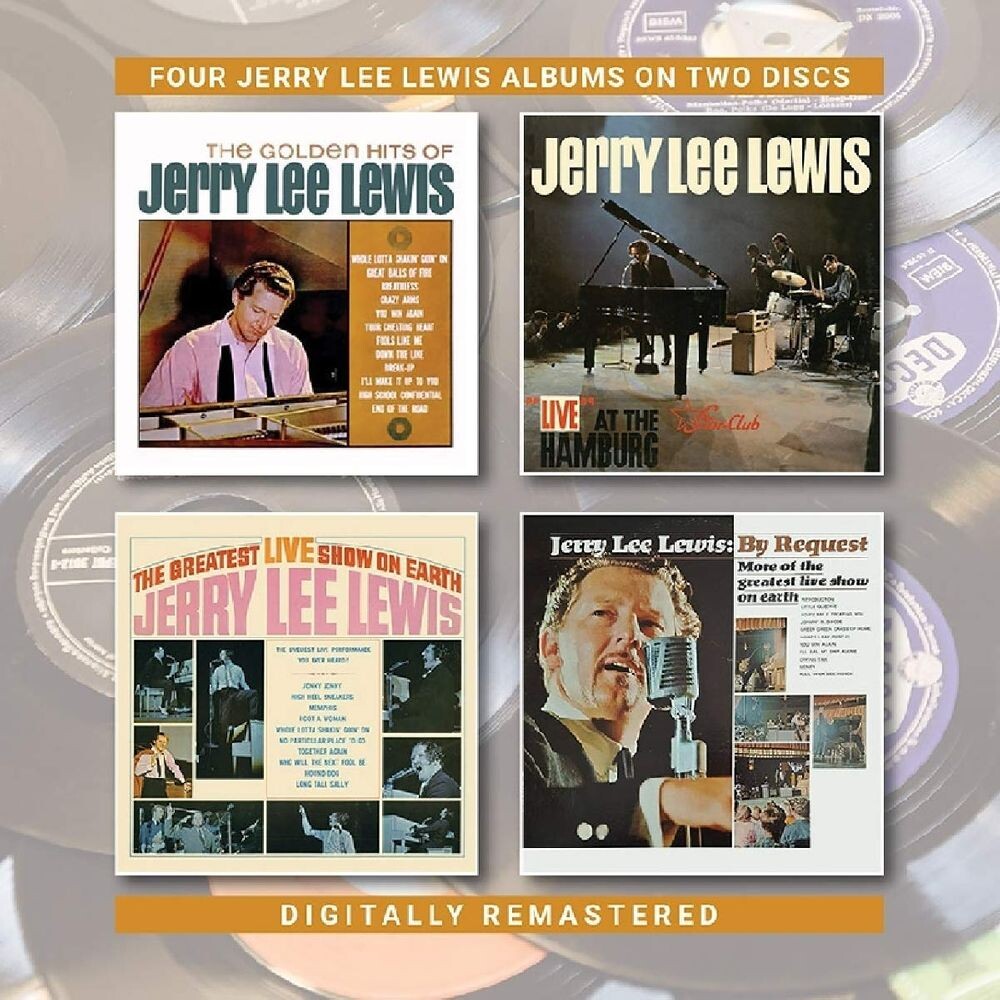 

Диск CD The Golden Hits Of Jerry Lee Lewis / "Live" At The Hamburg Star-Club / The Greatest Live Show On Earth / By Request - Jerry Lee Lewis