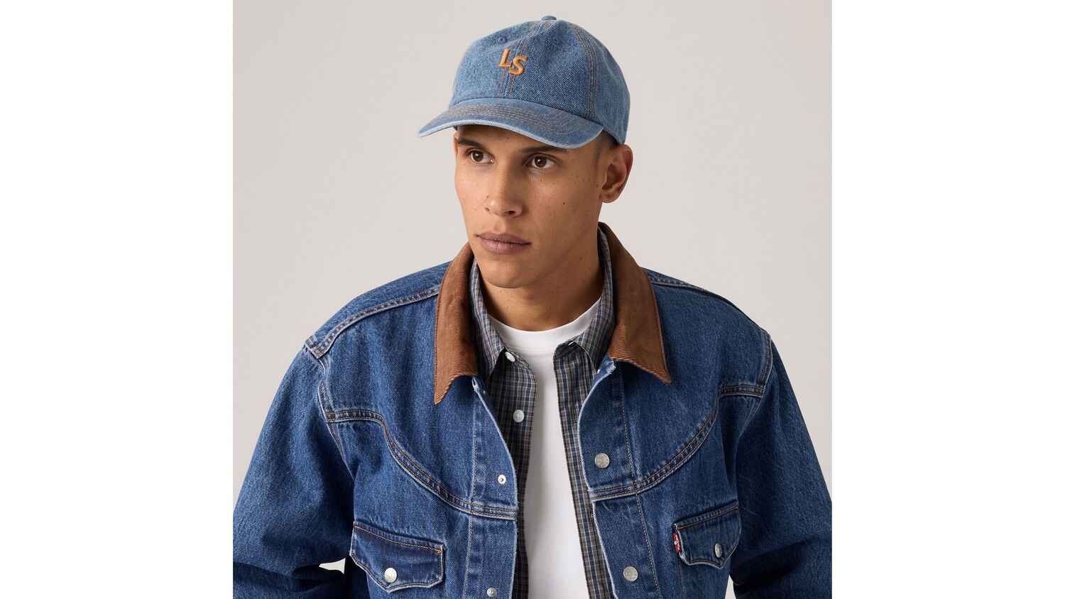 

Кепка с монограммой Levi's, Indigo Mid Wash 8 - Light Wash